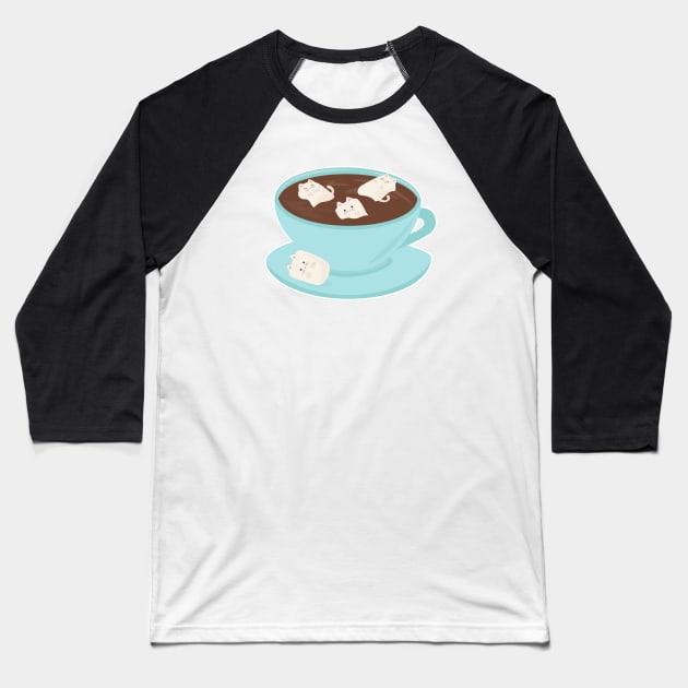 Marshmeowlows Baseball T-Shirt by sixhours